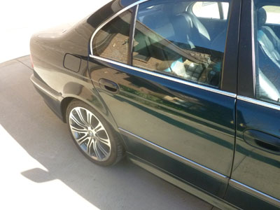 1997 BMW 528i E39 - Rear Door Fixed Vent Window Glass, Right 513481591745